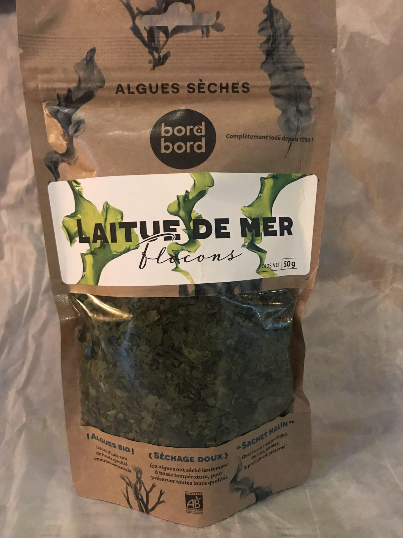 Algues séchées entières Laitue de Mer - 250 gr